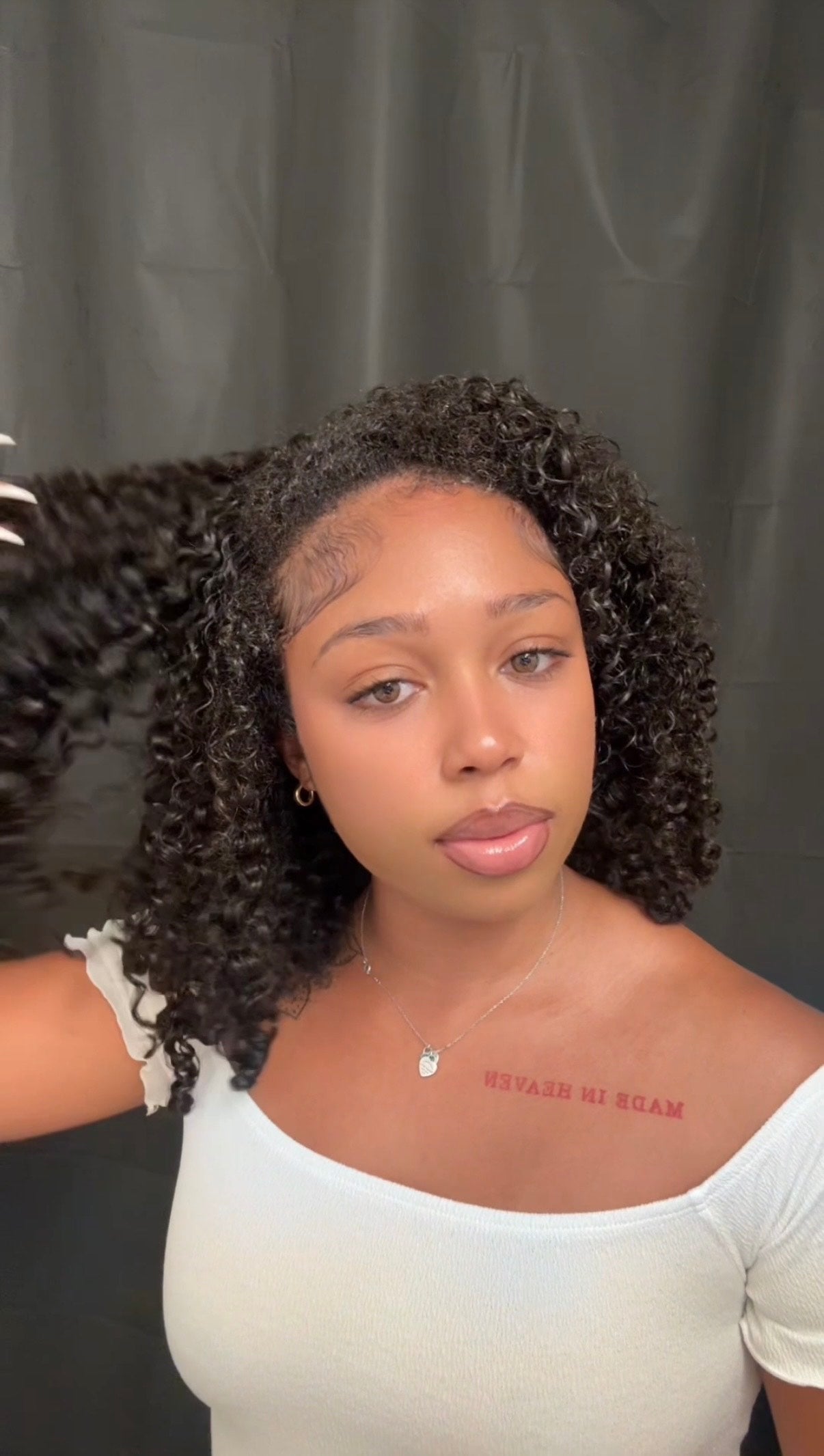 Curly Flip-Over Half Wig
