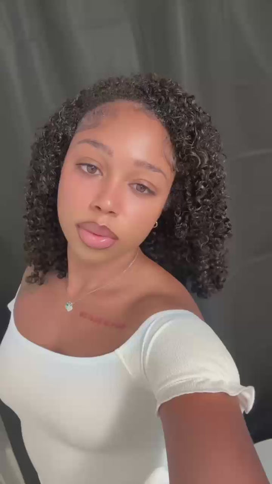 Curly Flip-Over Half Wig